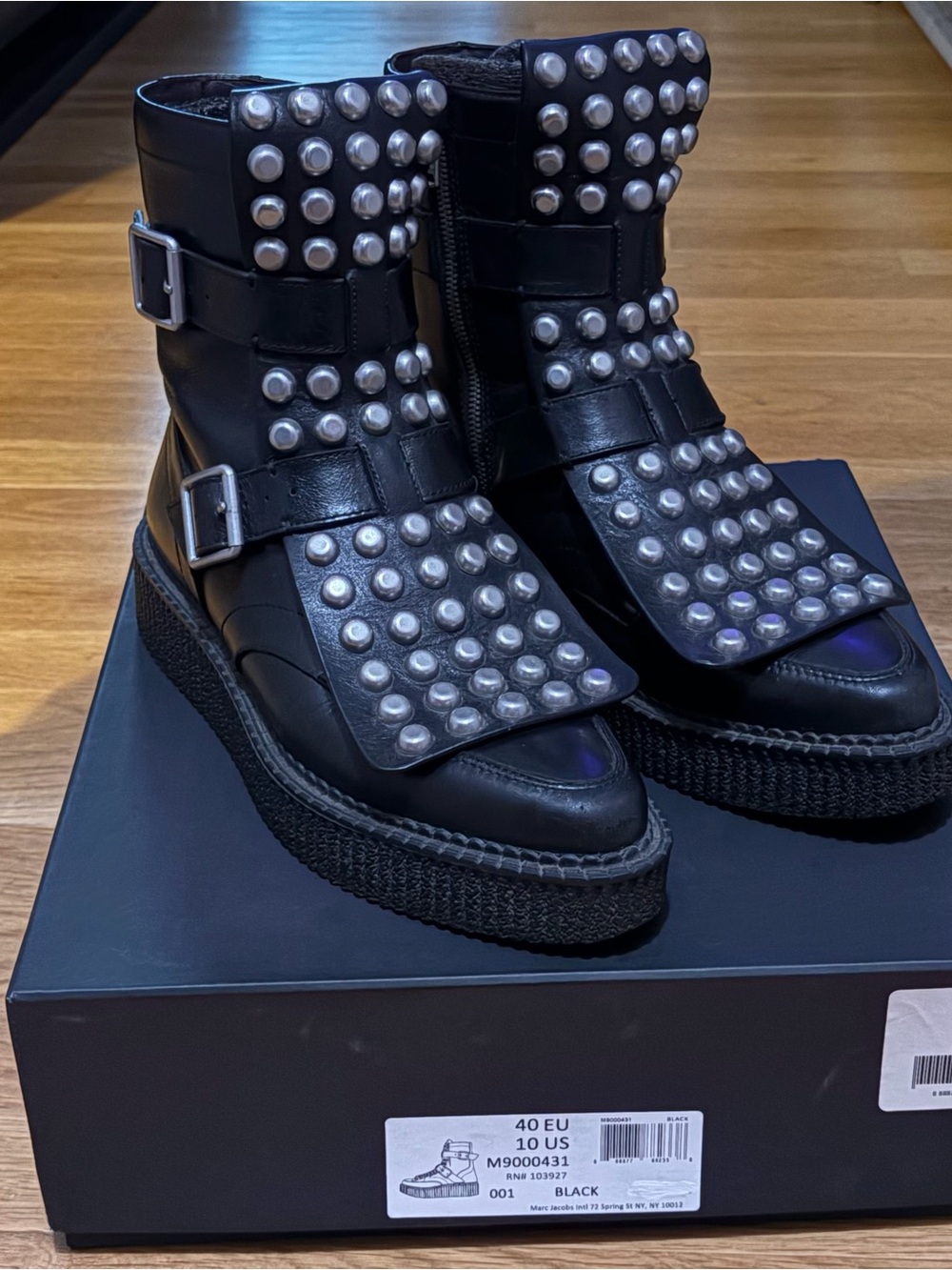 RARE FW2015 Bowery Studded Creeper Boots